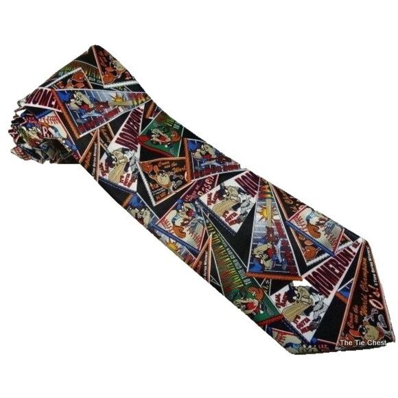 Funny Baseball Tie Looney Tunes Necktie - Picture 2 of 4